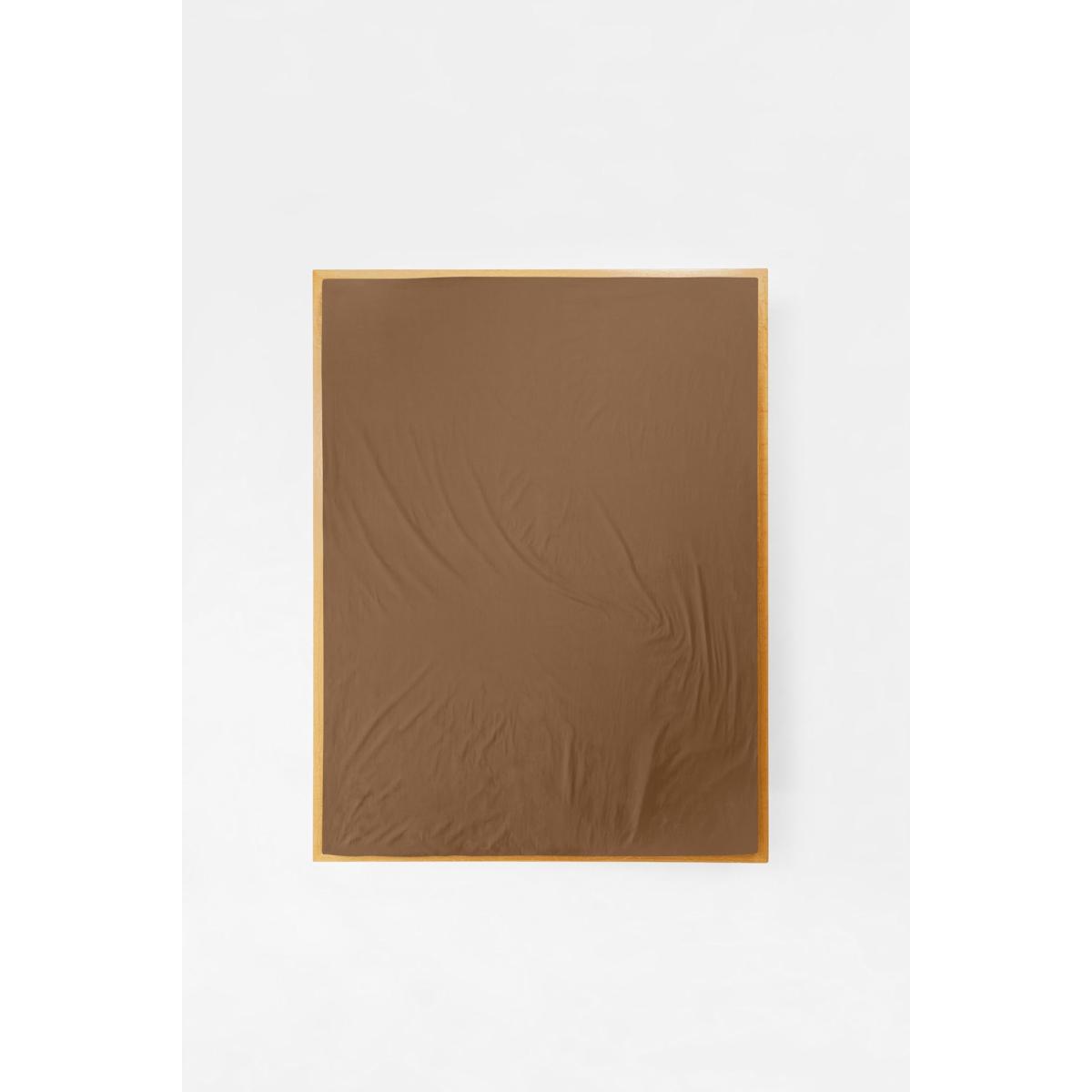 Brown Single Fitted Sheet In Carob | Sutram – image 2