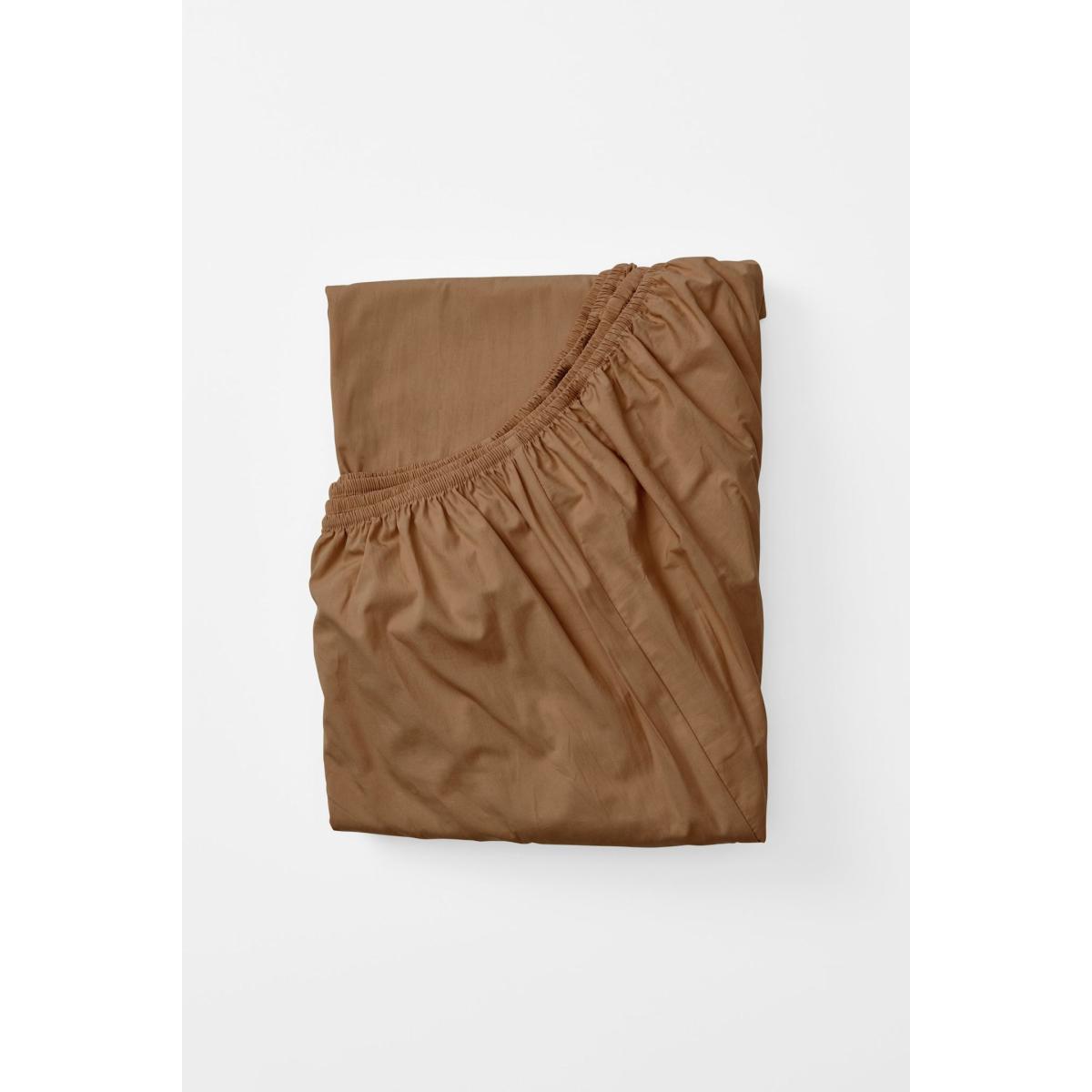 Brown Single Fitted Sheet In Carob | Sutram – image 6