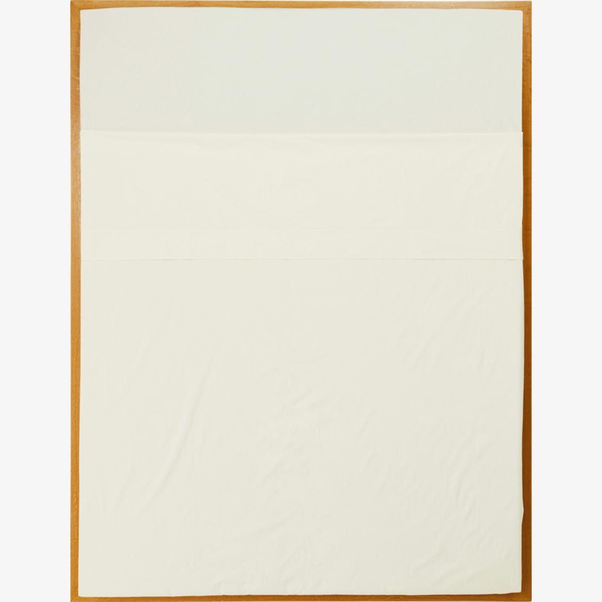 Neutrals / White Single Flat Sheet In Canvas Us Twin Sutram – image 1
