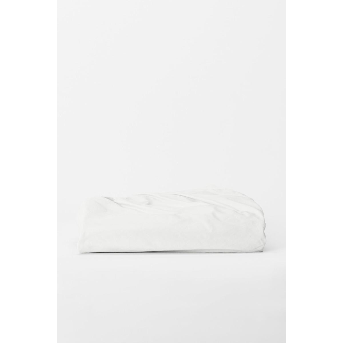 White Single Fitted Sheet In Prism Sutram – image 3
