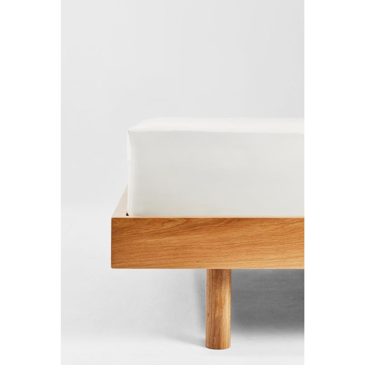 White Single Fitted Sheet In Prism Sutram – image 5