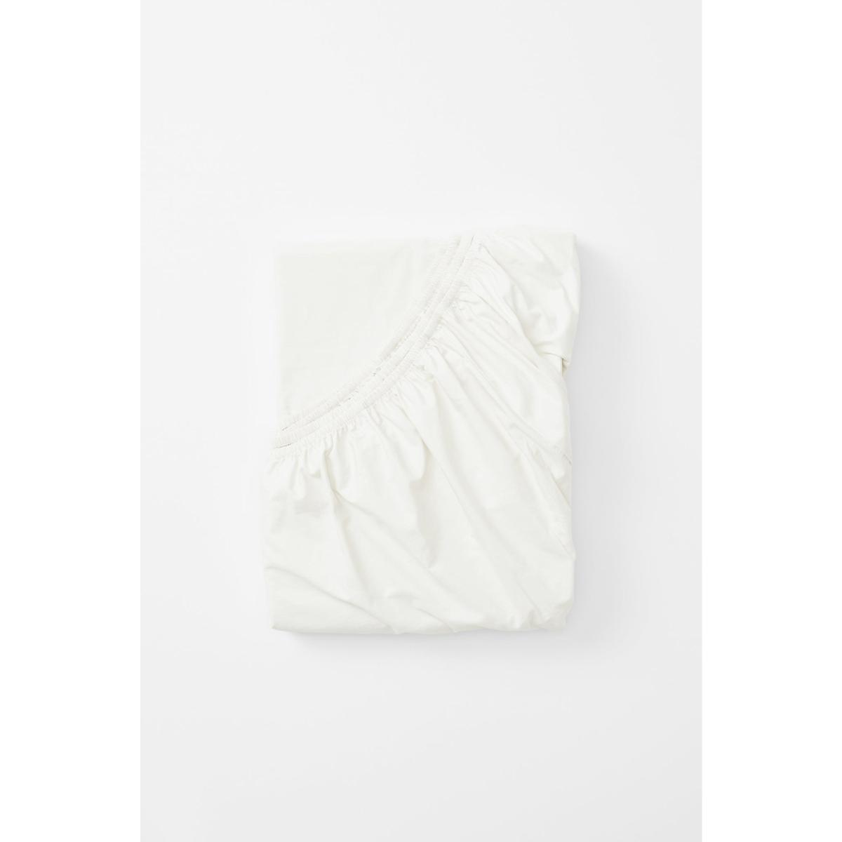 White Single Fitted Sheet In Prism Sutram – image 6