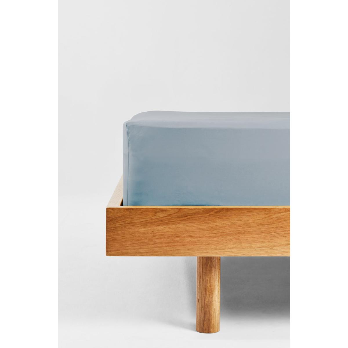 Blue / Grey Single Fitted Sheet In Half Blue Us Twin Sutram – image 5