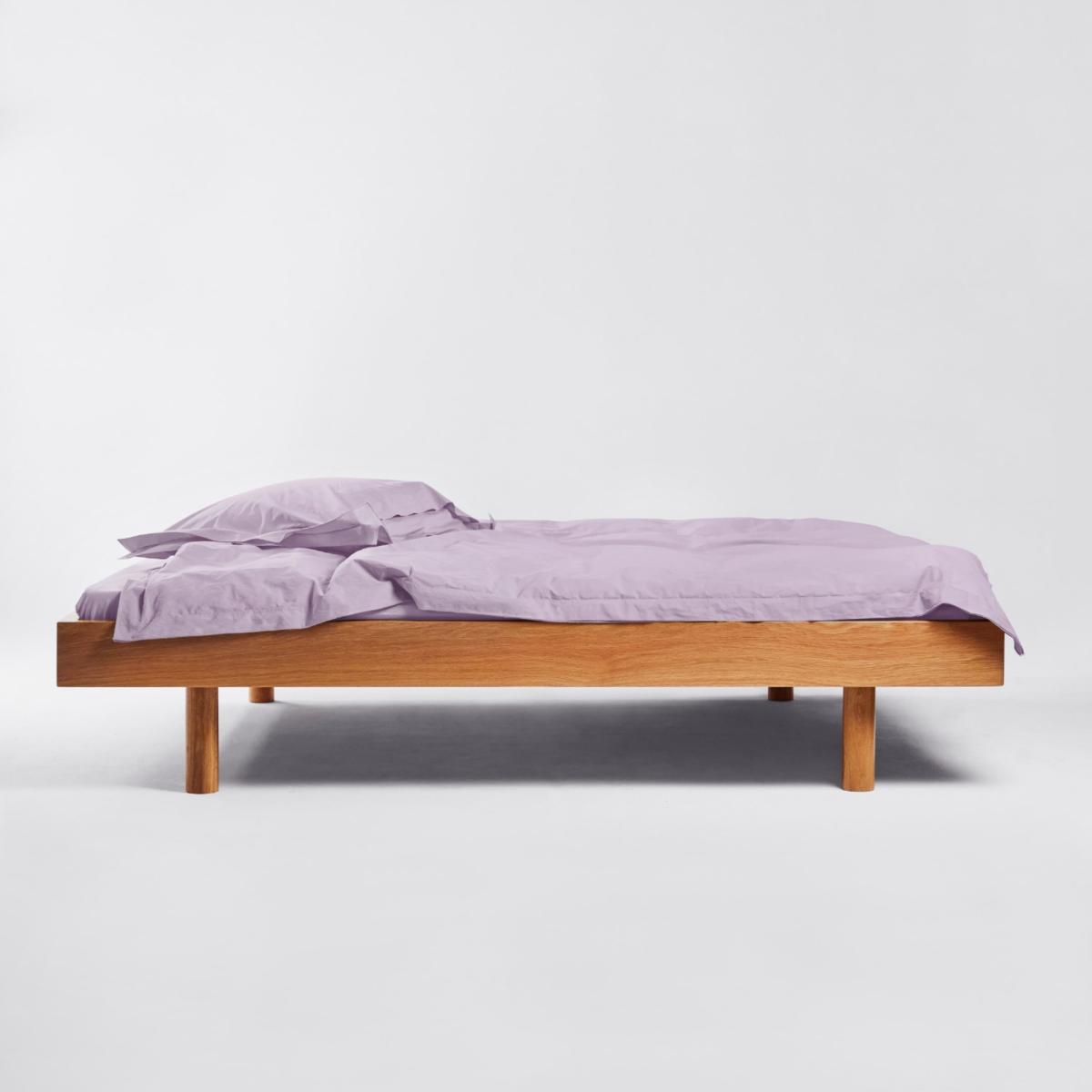Pink / Purple Queen Flat Sheet In Lilac Us Queen Sutram – image 4