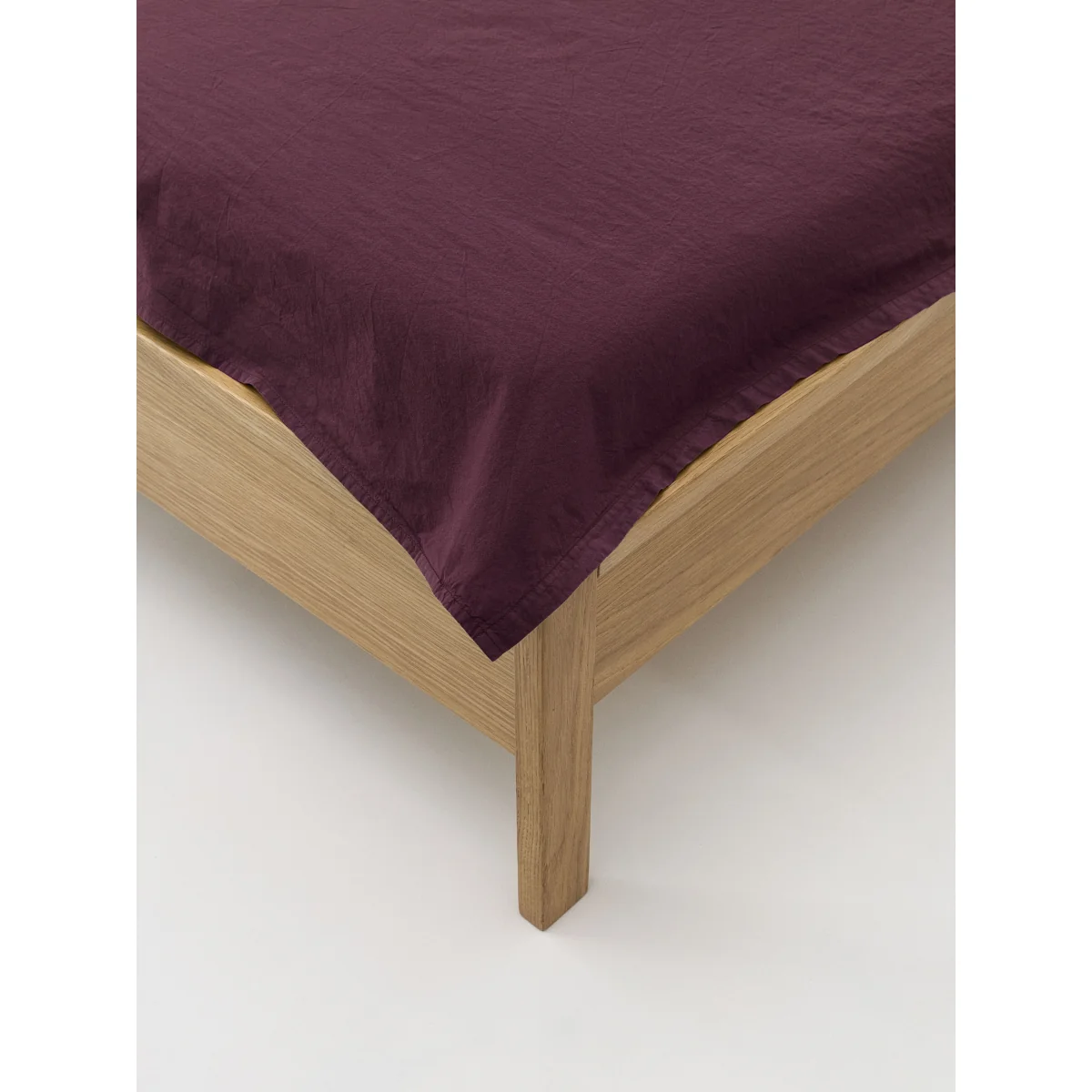 Washed Cotton Percale Bed Sheet Louane with Ruffles – image 2