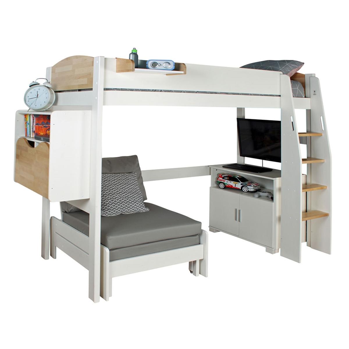 Urban Birch High Sleeper 2 Bed in White & Birch – image 3