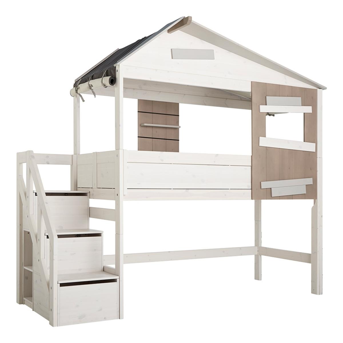Lifetime The Hideout Mid Sleeper with Steps - Lifetime Whitewash – image 2