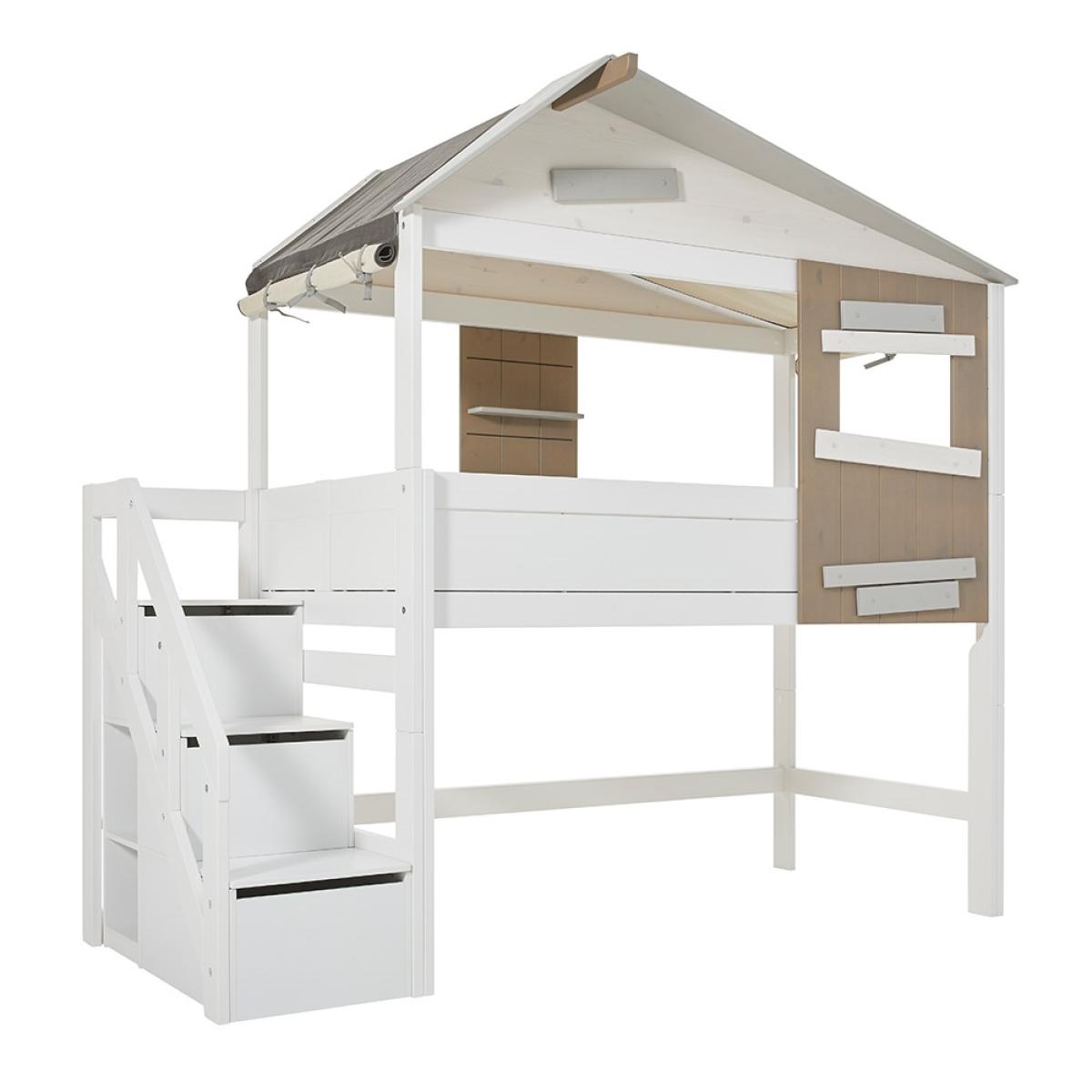 Lifetime The Hideout Mid Sleeper with Steps - Lifetime Whitewash – image 3