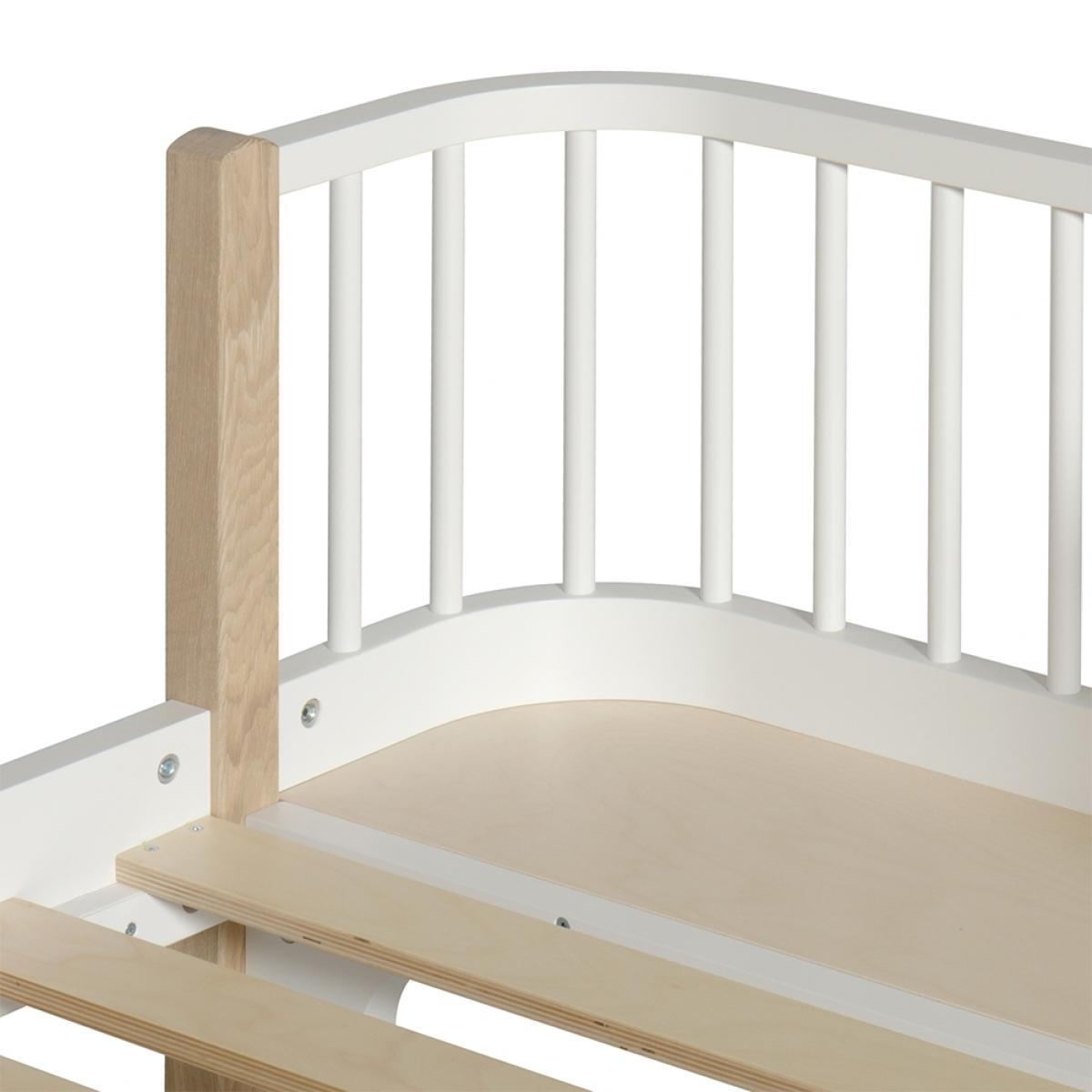 Oliver Furniture Contemporary Wood Original Single Bed in Oak & White – image 3