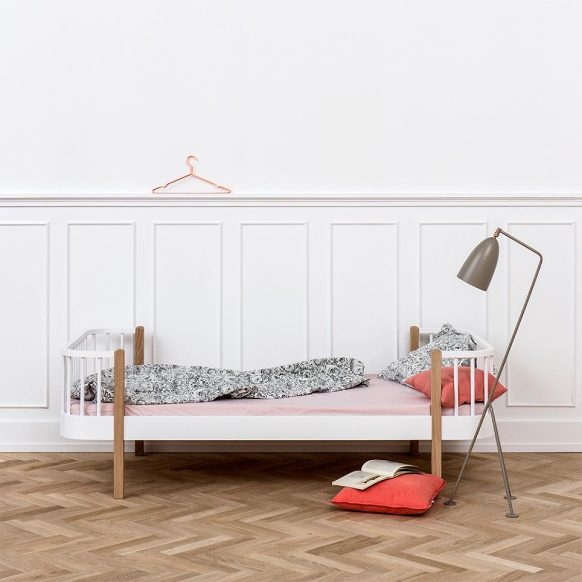 Oliver Furniture Contemporary Wood Original Single Bed in Oak & White – image 4