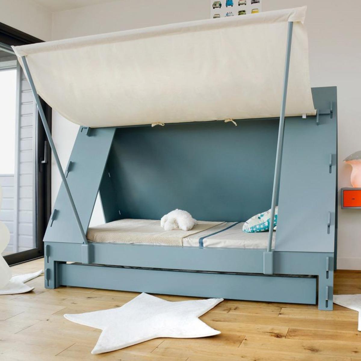 Mathy by Bols Kids Tent Cabin Bed with Trundle Drawer - Mathy Very Light Pink – image 6