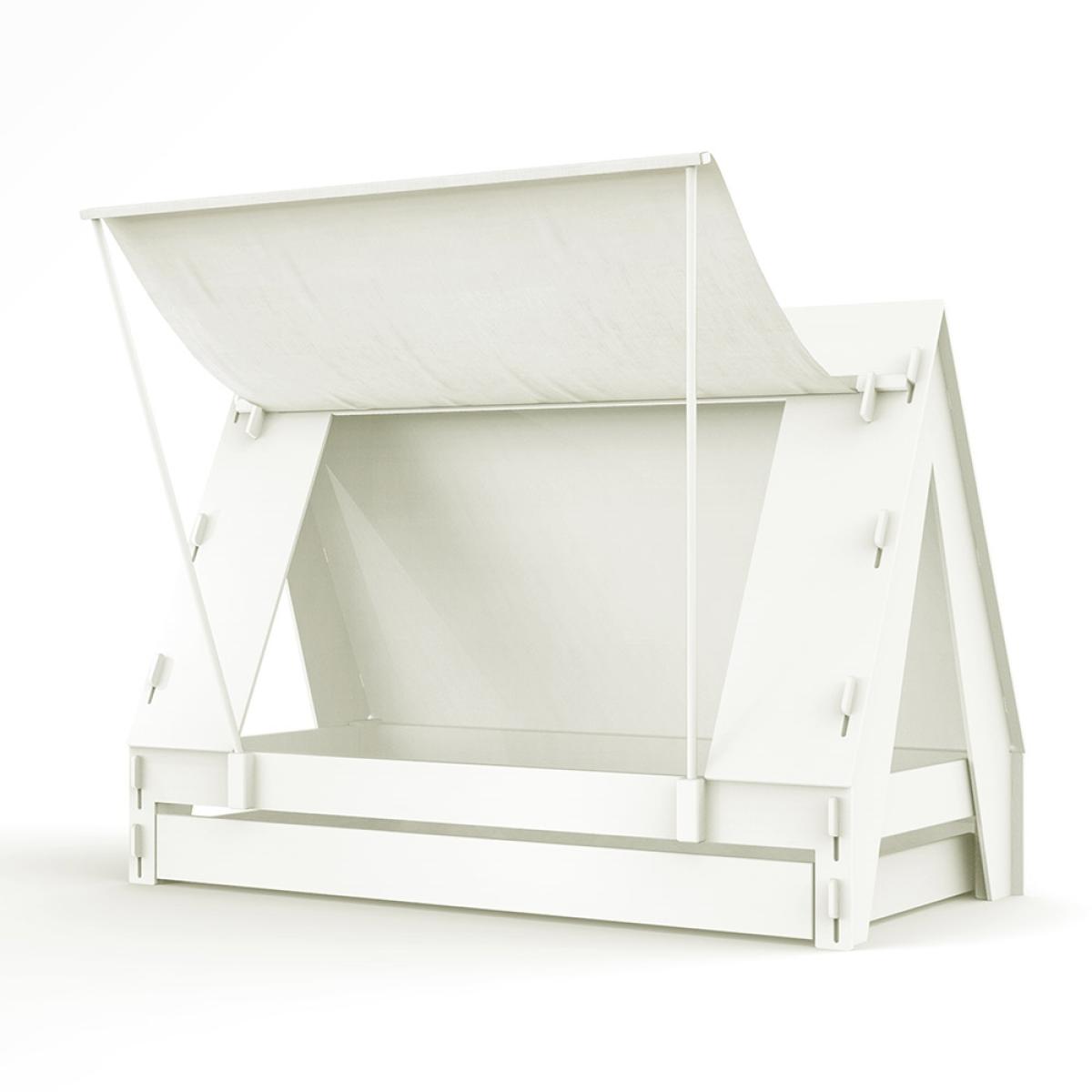 Mathy by Bols Kids Tent Cabin Bed with Trundle Drawer - Mathy Very Light Pink – image 7
