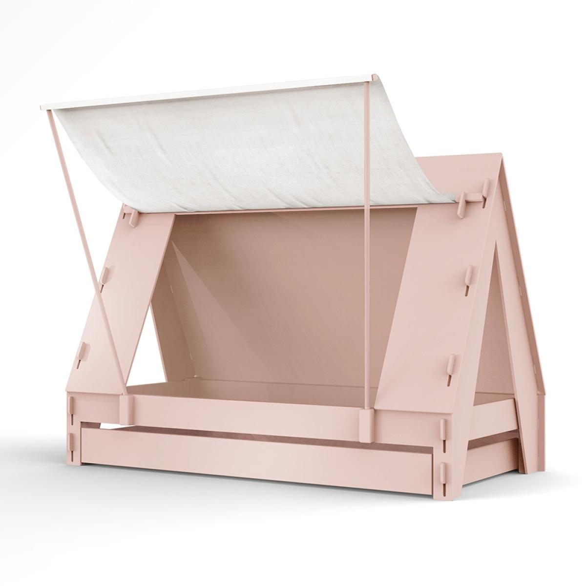 Mathy by Bols Kids Tent Cabin Bed with Trundle Drawer - Mathy Very Light Pink – image 9