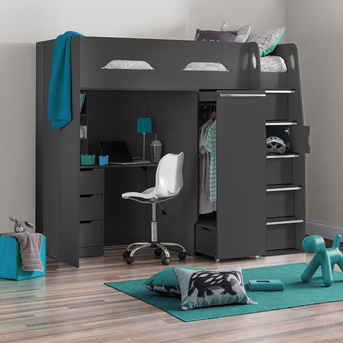 Julian Bowen Pegasus High Sleeper - Anthracite – image 2