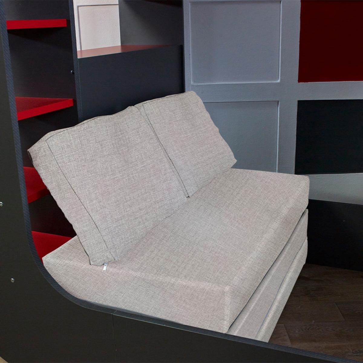 Trasman Pod Solo 2 Gaming High Sleeper with Chair Bed 90x200cm – image 5