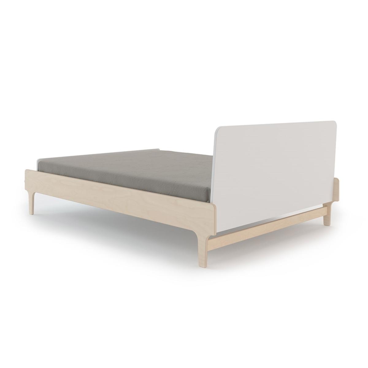 Oeuf River Small Double Bed in White & Birch – image 3
