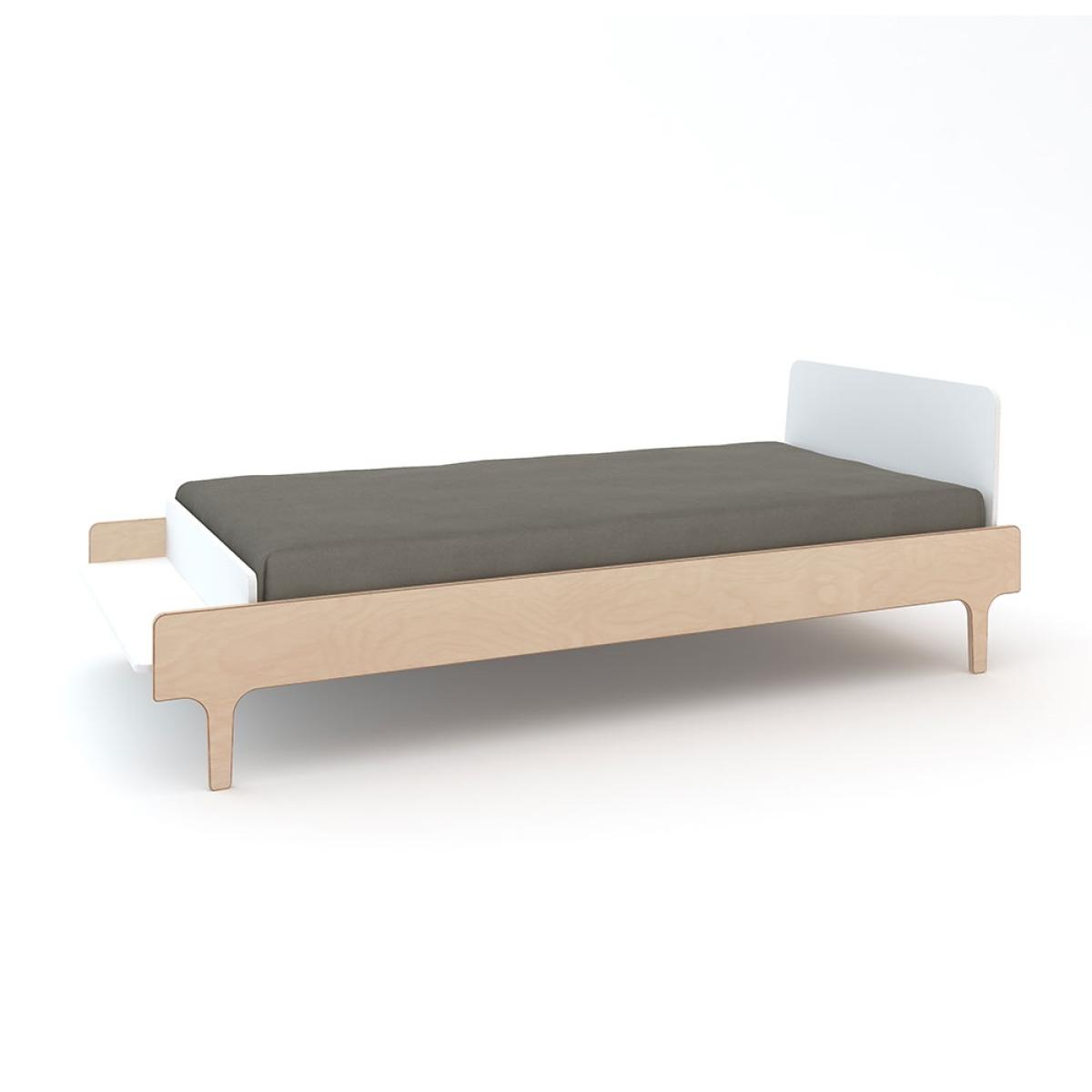 Oeuf River Single Bed with Optional Trundle in White & Birch – image 2