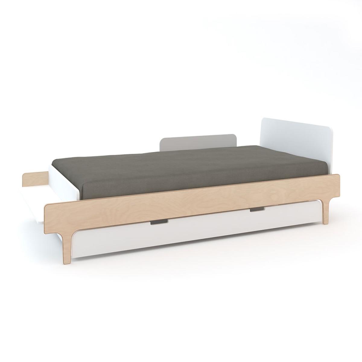 Oeuf River Single Bed with Optional Trundle in White & Birch – image 4