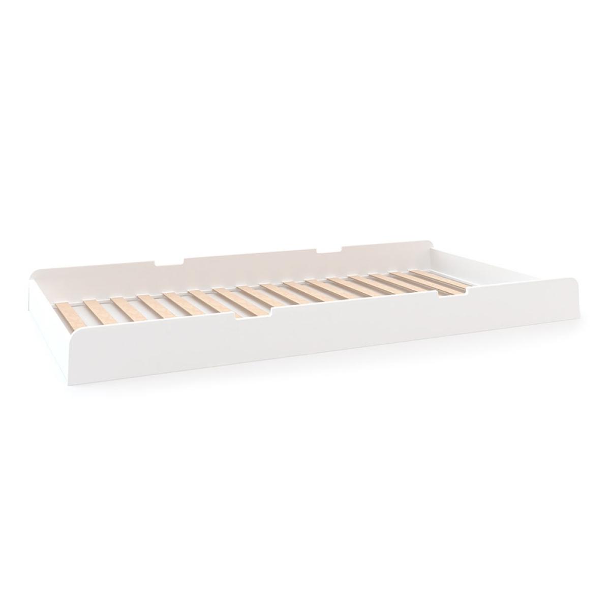 Oeuf River Single Bed with Optional Trundle in White & Birch – image 5