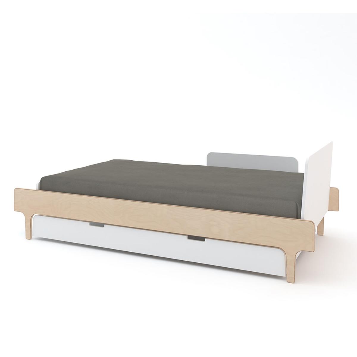 Oeuf River Single Bed with Optional Trundle in White & Birch – image 6