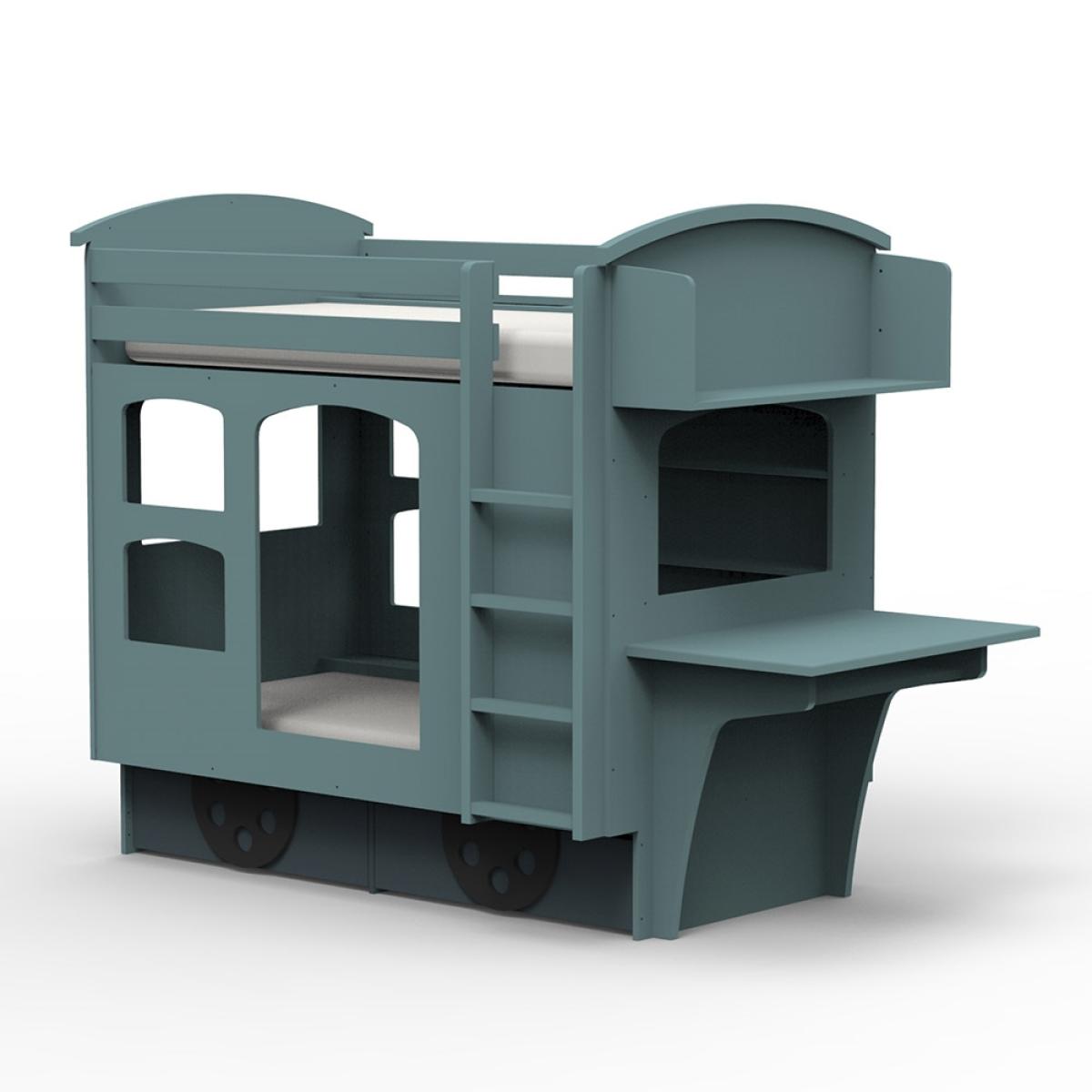 Mathy by Bols Wagon Bunk Bed with Drawers - Mathy Very Light Pink – image 4