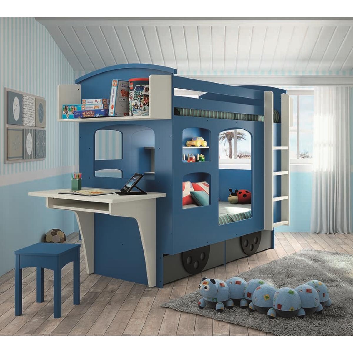 Mathy by Bols Wagon Bunk Bed with Drawers - Mathy Very Light Pink – image 6