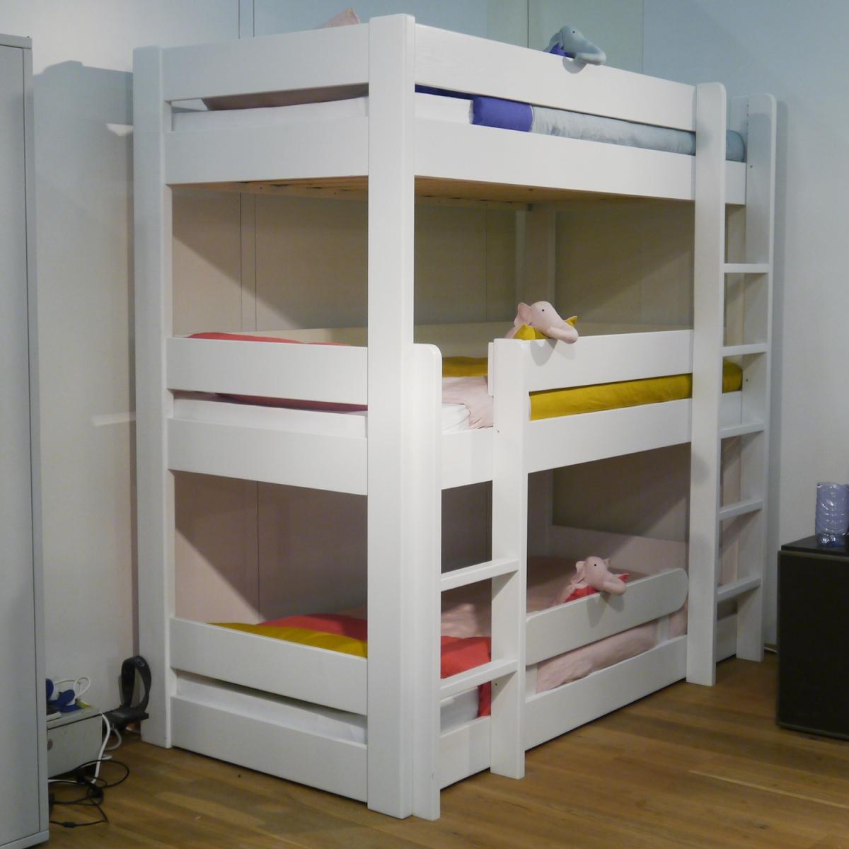 Mathy by Bols Dominique Triple Bunk Bed - Mathy Cement Grey – image 2