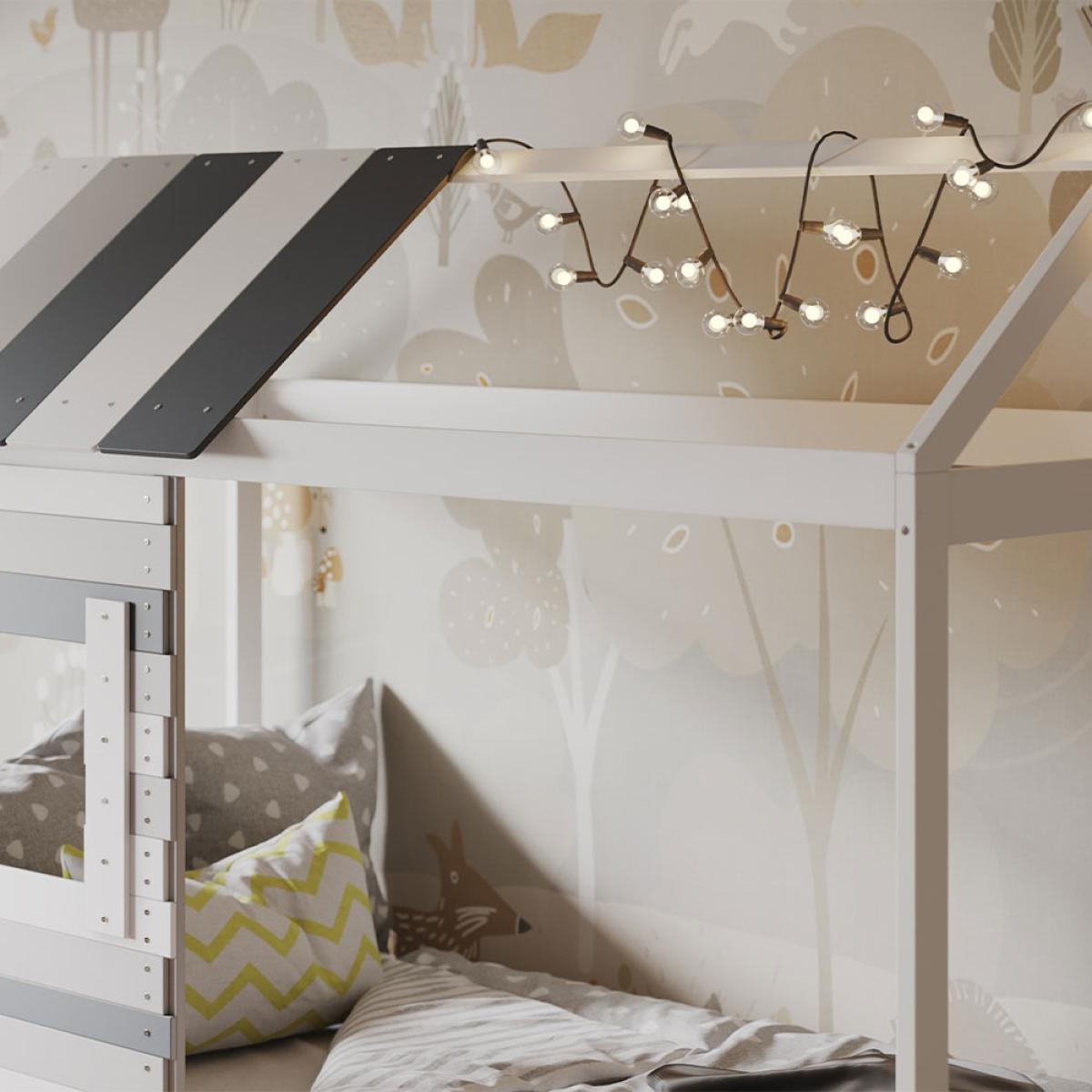 Woodland House with Trundle in White and Grey – image 3
