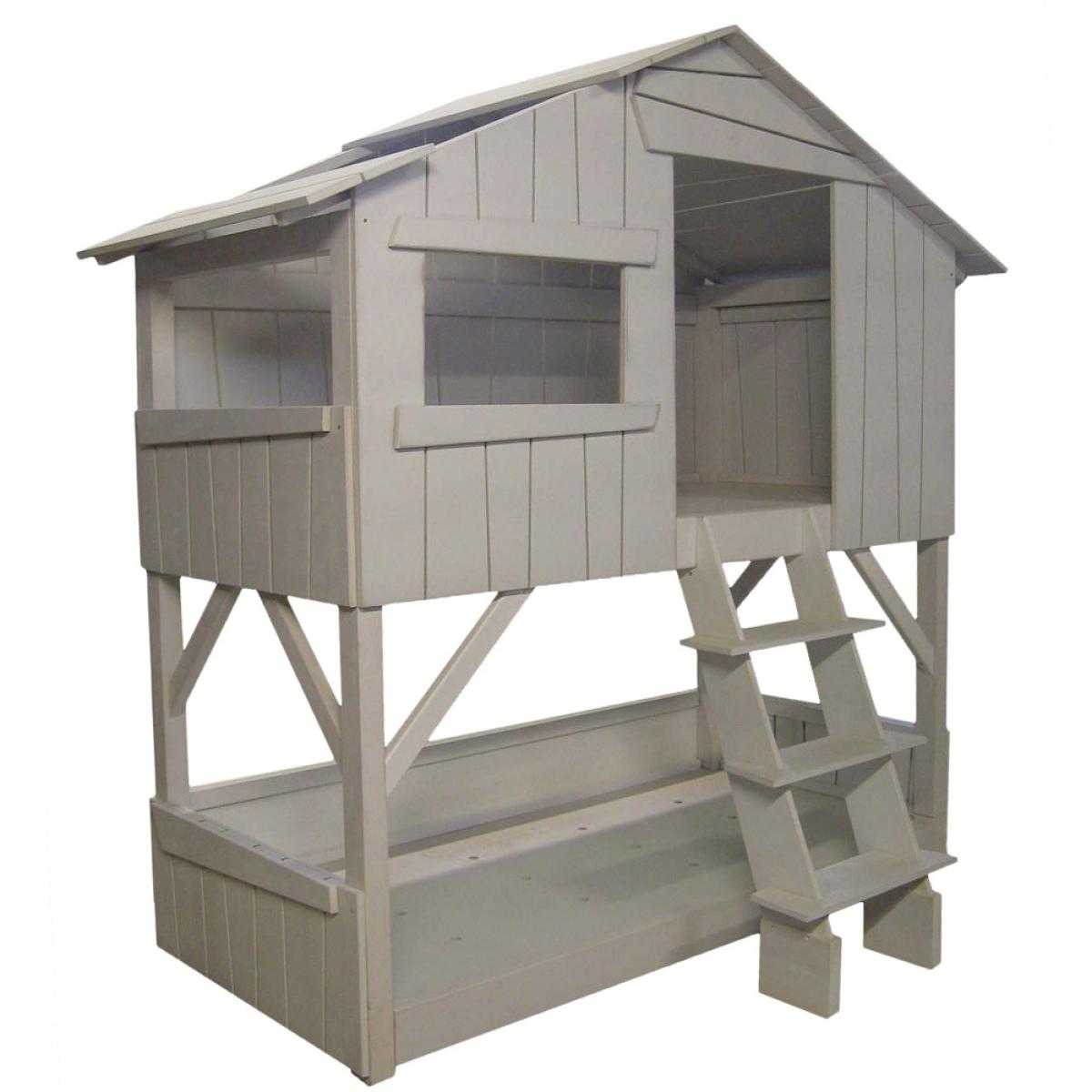 Mathy by Bols Treehouse Bunk Bed in Artichoke - Mathy Basalte Grey – image 4