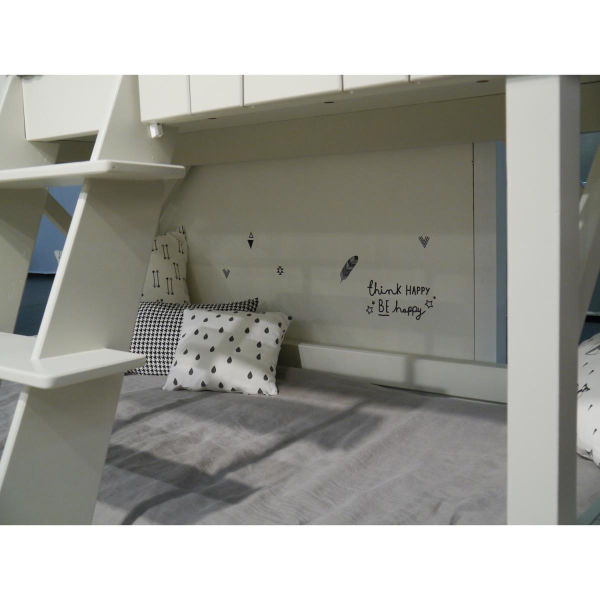 Mathy by Bols Treehouse Bunk Bed in Artichoke - Mathy Basalte Grey – image 6