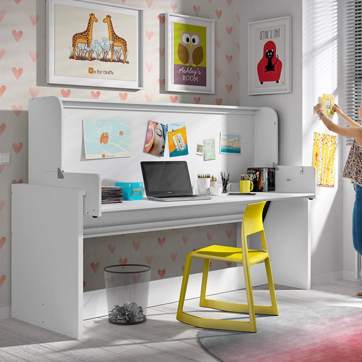 Denver 2 in 1 Desk & Day Bed in White – image 3