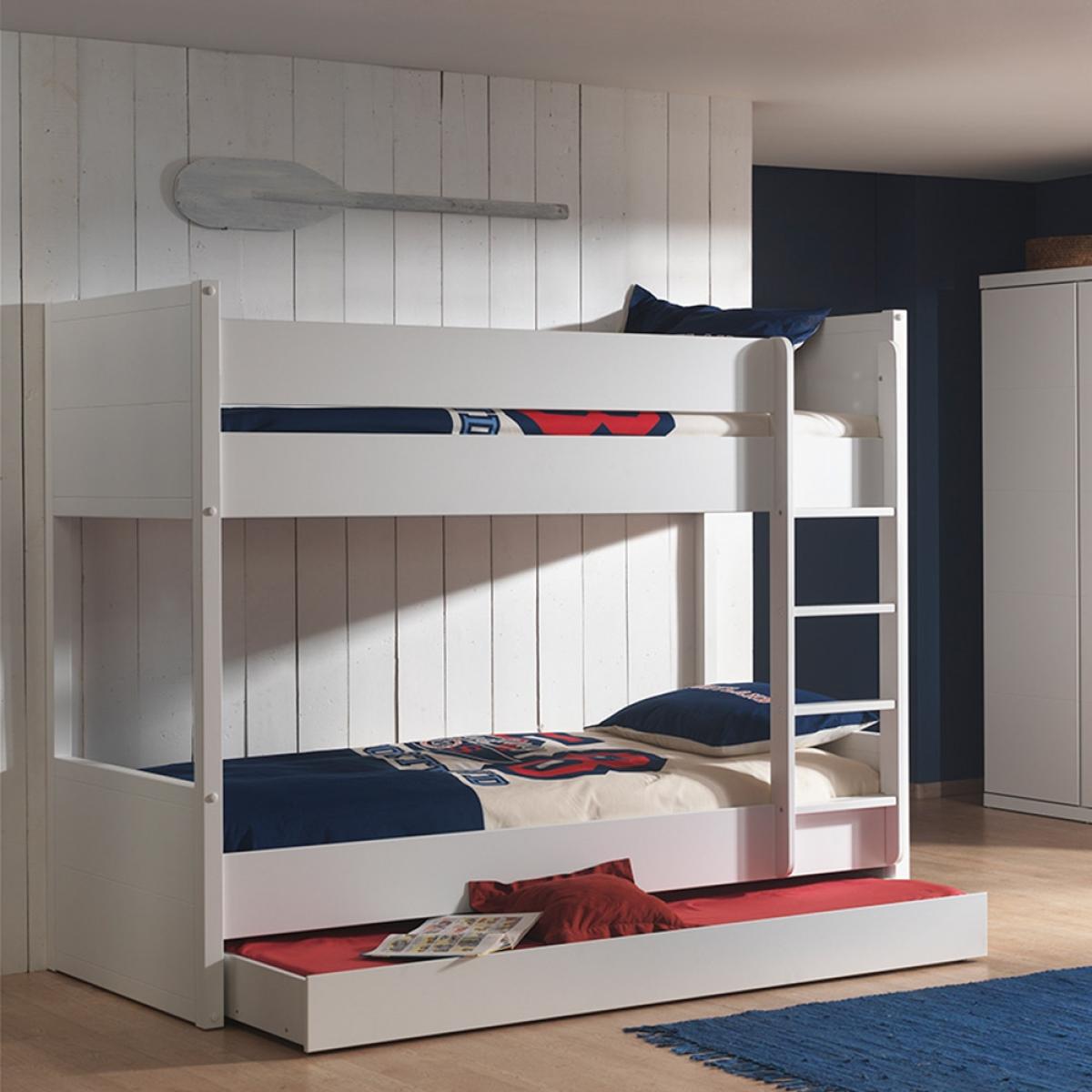 Lara Kids Bunk Bed in White – image 1