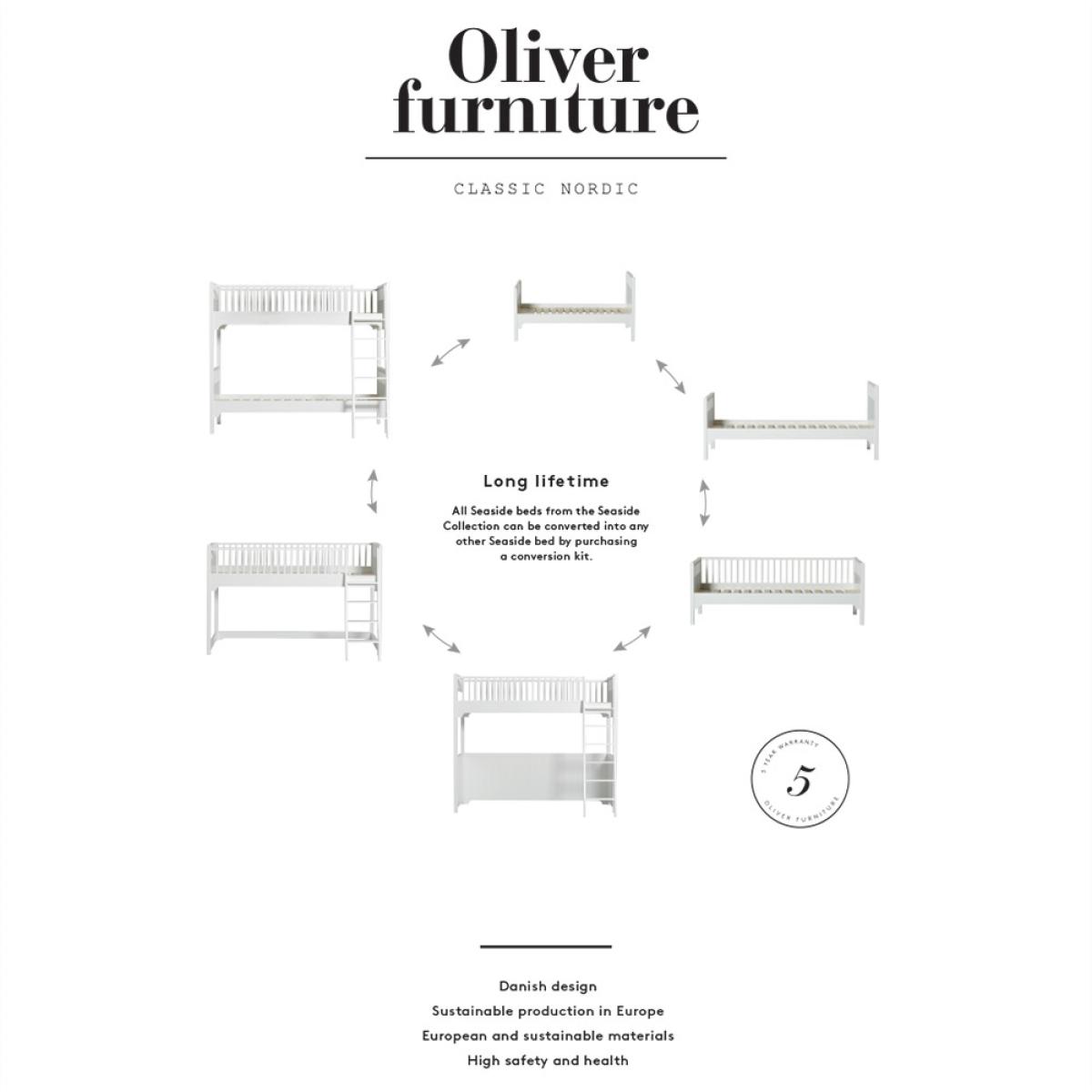 Oliver Furniture Seaside Classic Children's Luxury Loft Bed in White – image 8