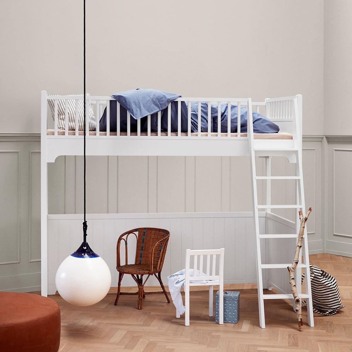 Oliver Furniture Seaside Classic Children's Luxury Loft Bed in White – image 1