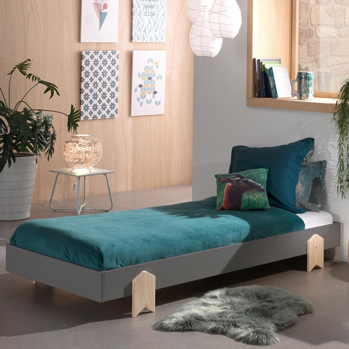 Modulo Arrow Stackable Kids Bed - Grey – image 2