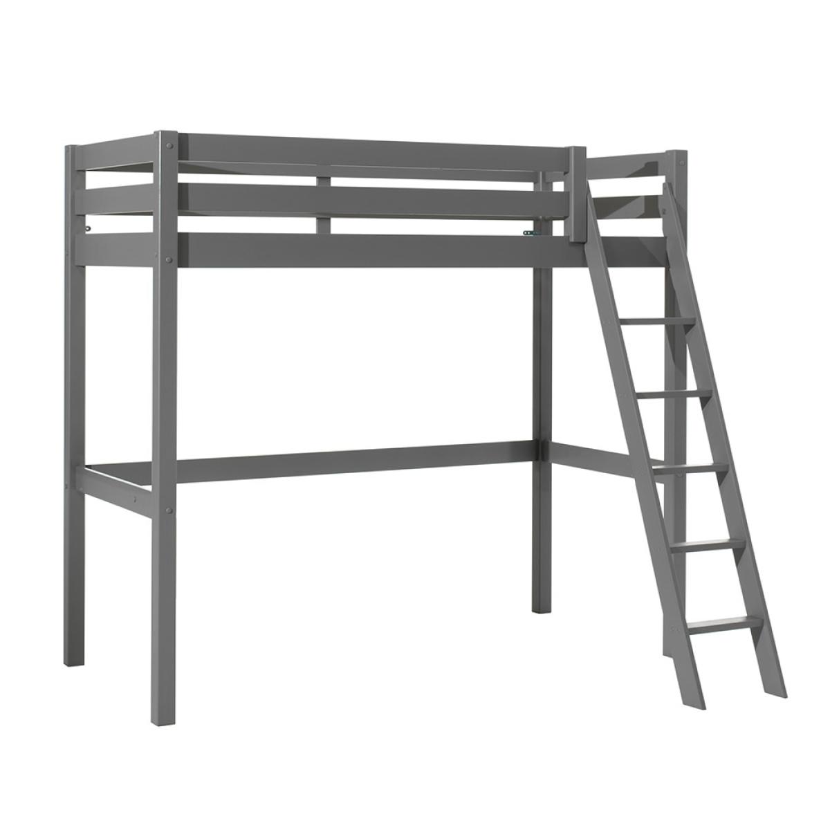 Pino High Sleeper with Slanted Ladder - White – image 2
