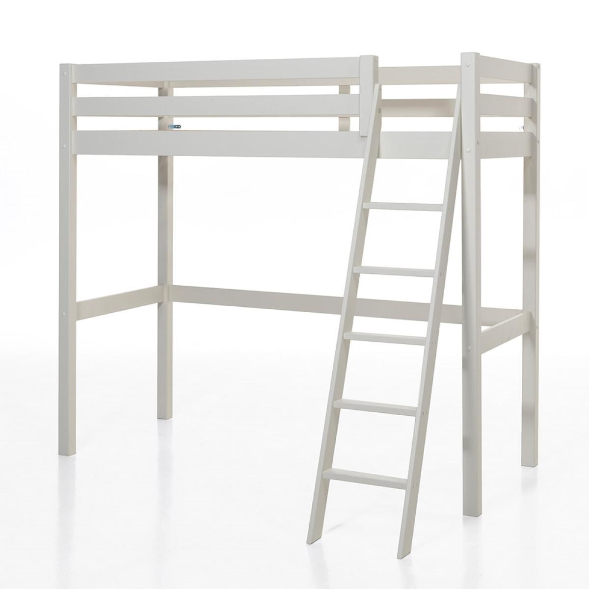 Pino High Sleeper with Slanted Ladder - White – image 3