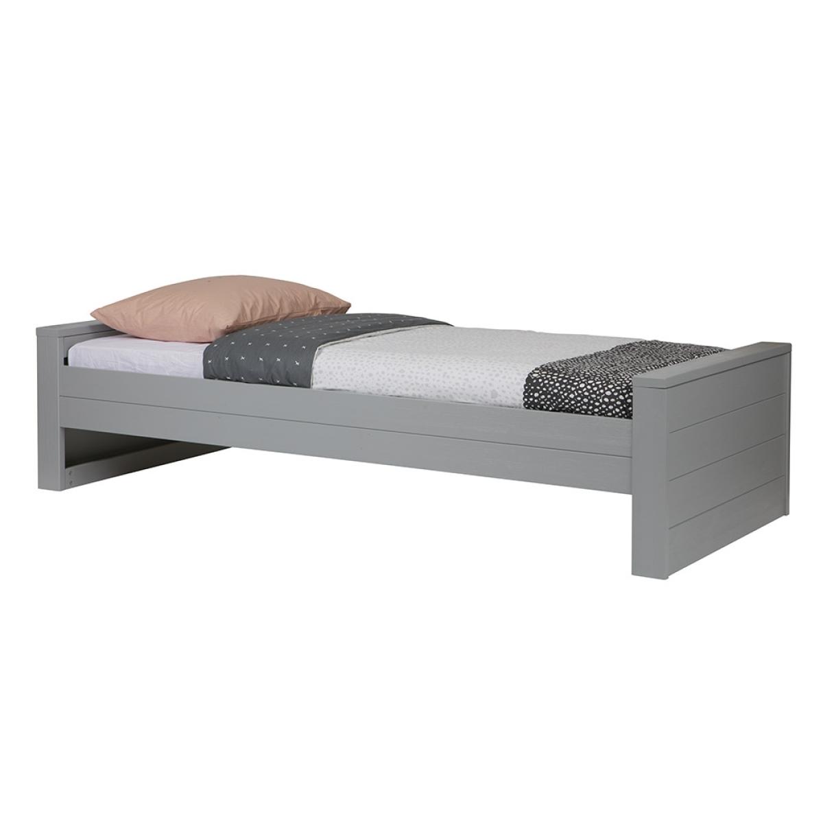 Dennis Kids Single Bed with Optional Trundle Drawer by Woood - Concrete Grey – image 5