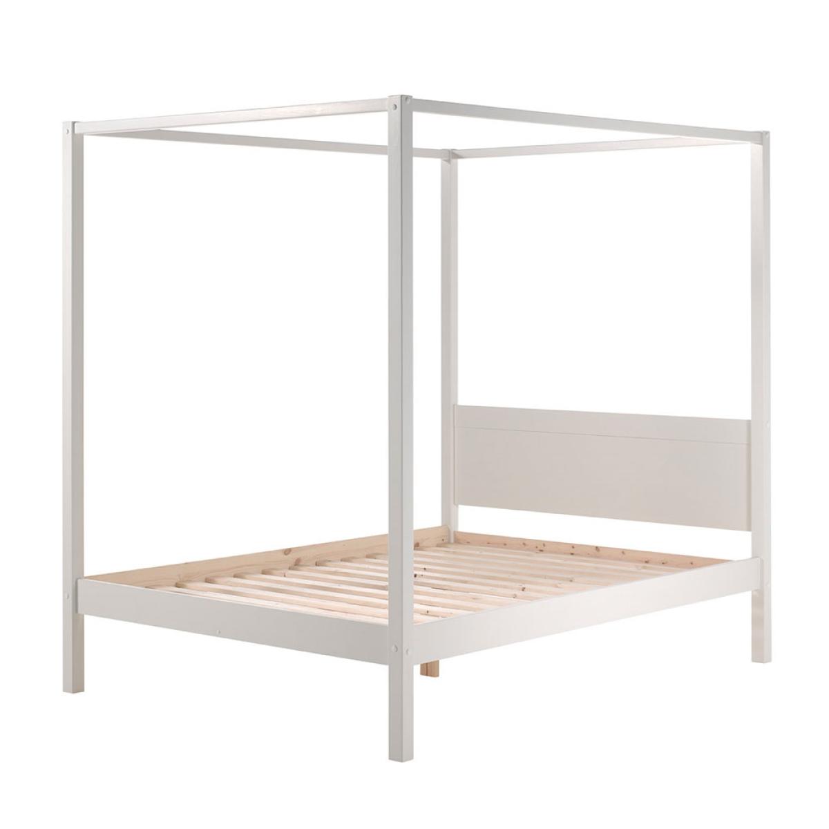Pino White Four Poster Double Bed – image 2
