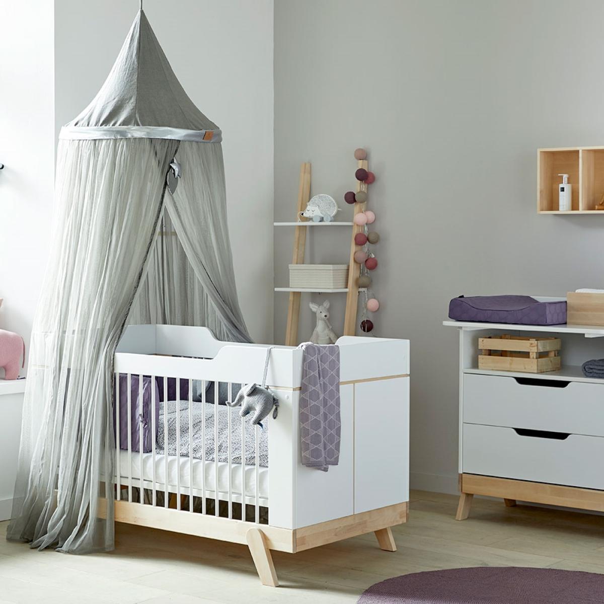 Lifetime Baby Cot Bed in White & Birch – image 8