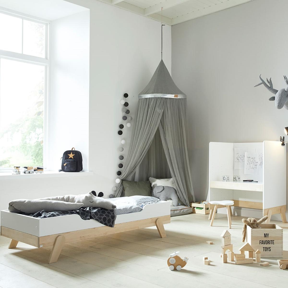 Lifetime Baby Cot Bed in White & Birch – image 9
