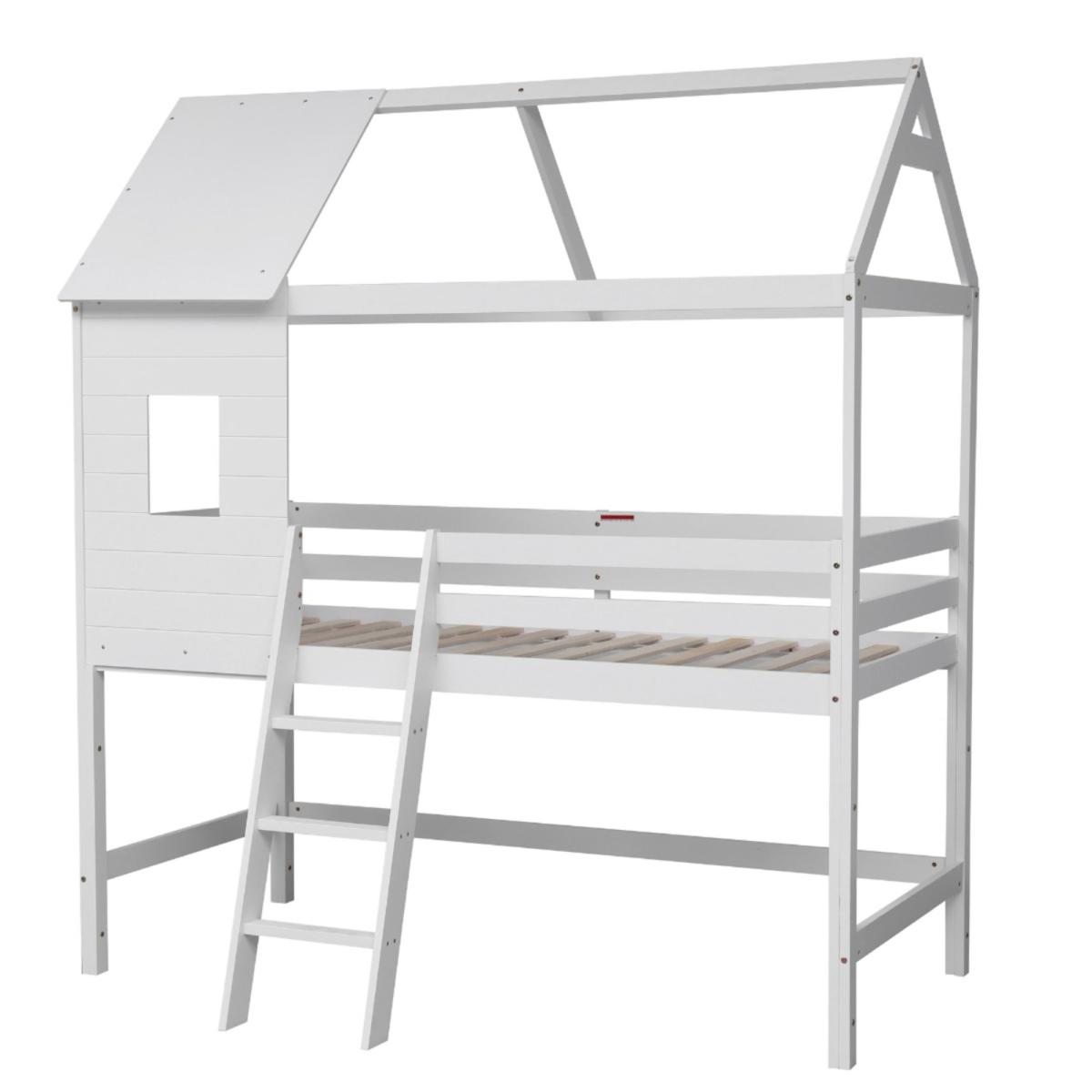 Hideaway Treehouse Midsleeper Bed Frame White – image 2
