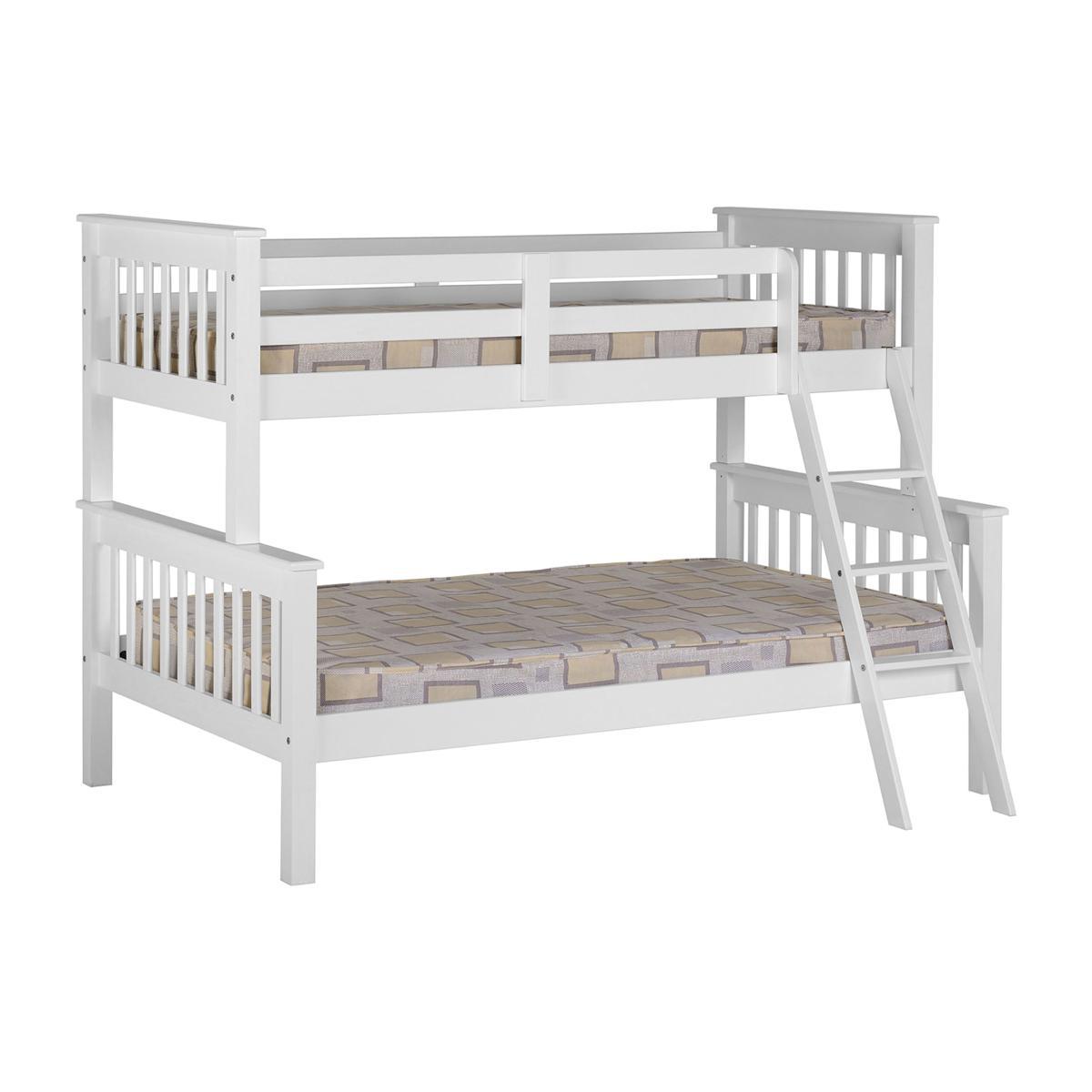 Neptune White Triple Sleeper Bunk Bed White