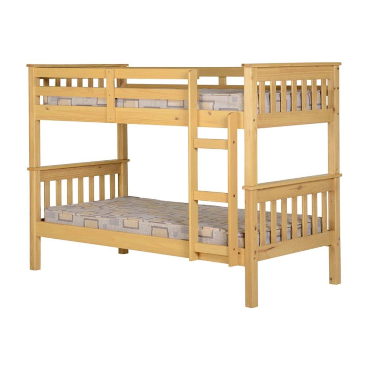 Neptune Pine Bunk Bed Oak