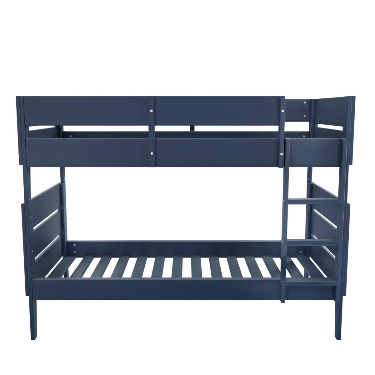 Navy Blue Wooden Bunk Bed with Scandi Styling - Hugo – image 3