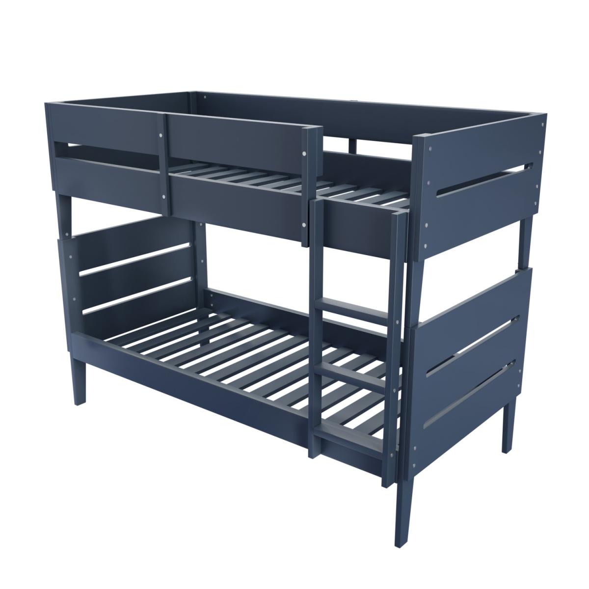 Navy Blue Wooden Bunk Bed with Scandi Styling - Hugo – image 4