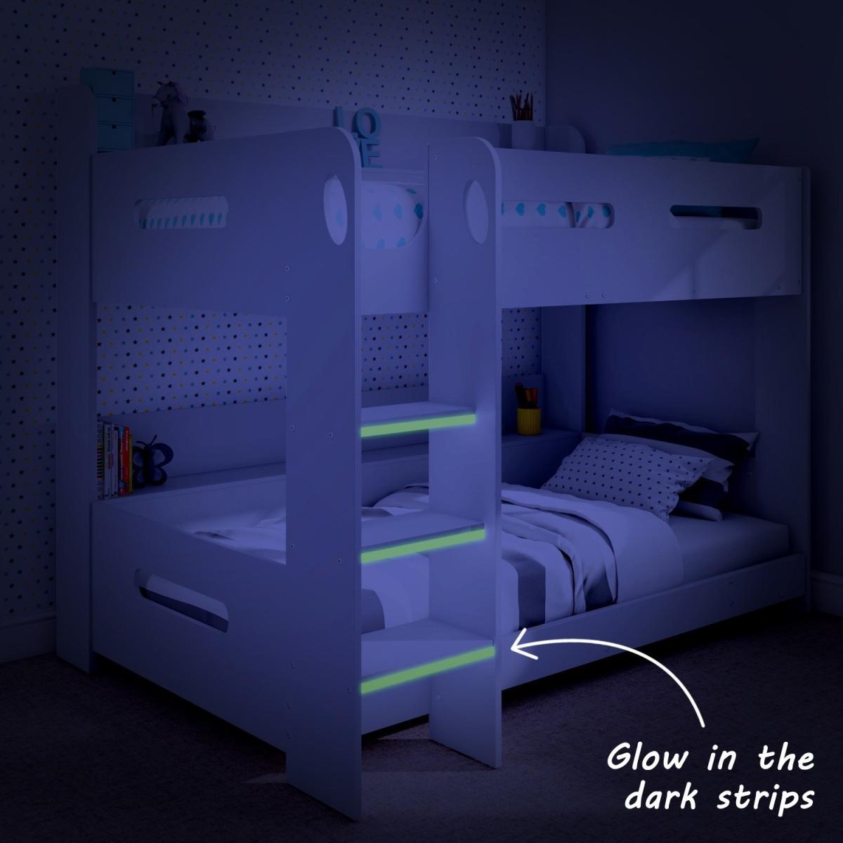 Grey and White Bunk Bed with Shelves - Sky – image 5