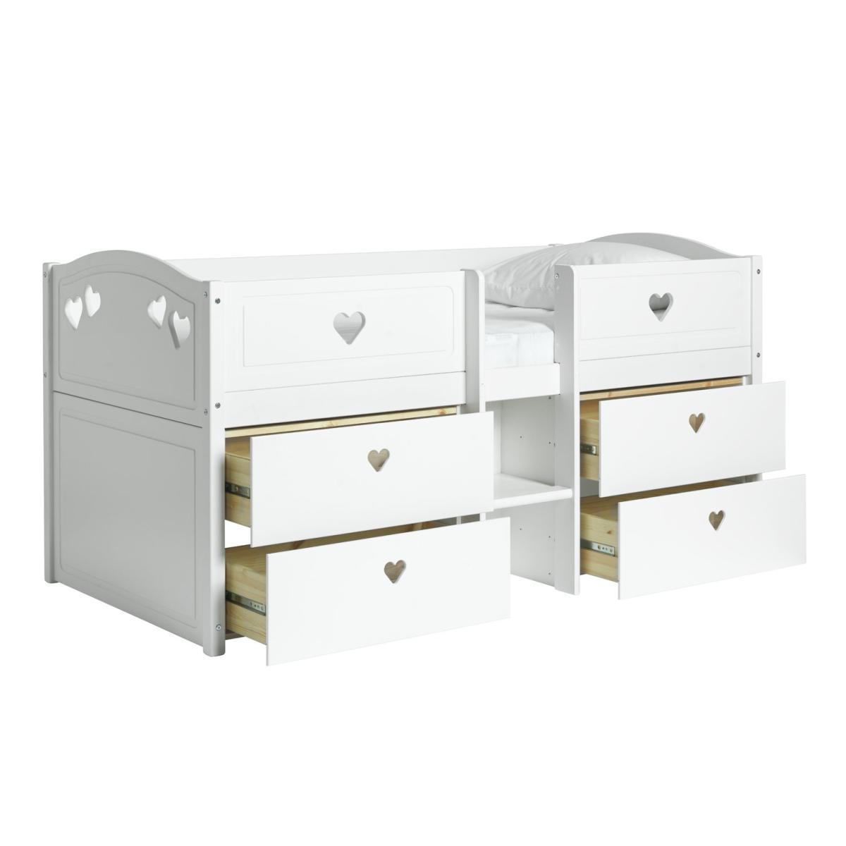 Habitat Mia Low Storage Mid Sleeper & Kids Mattress - White – image 4