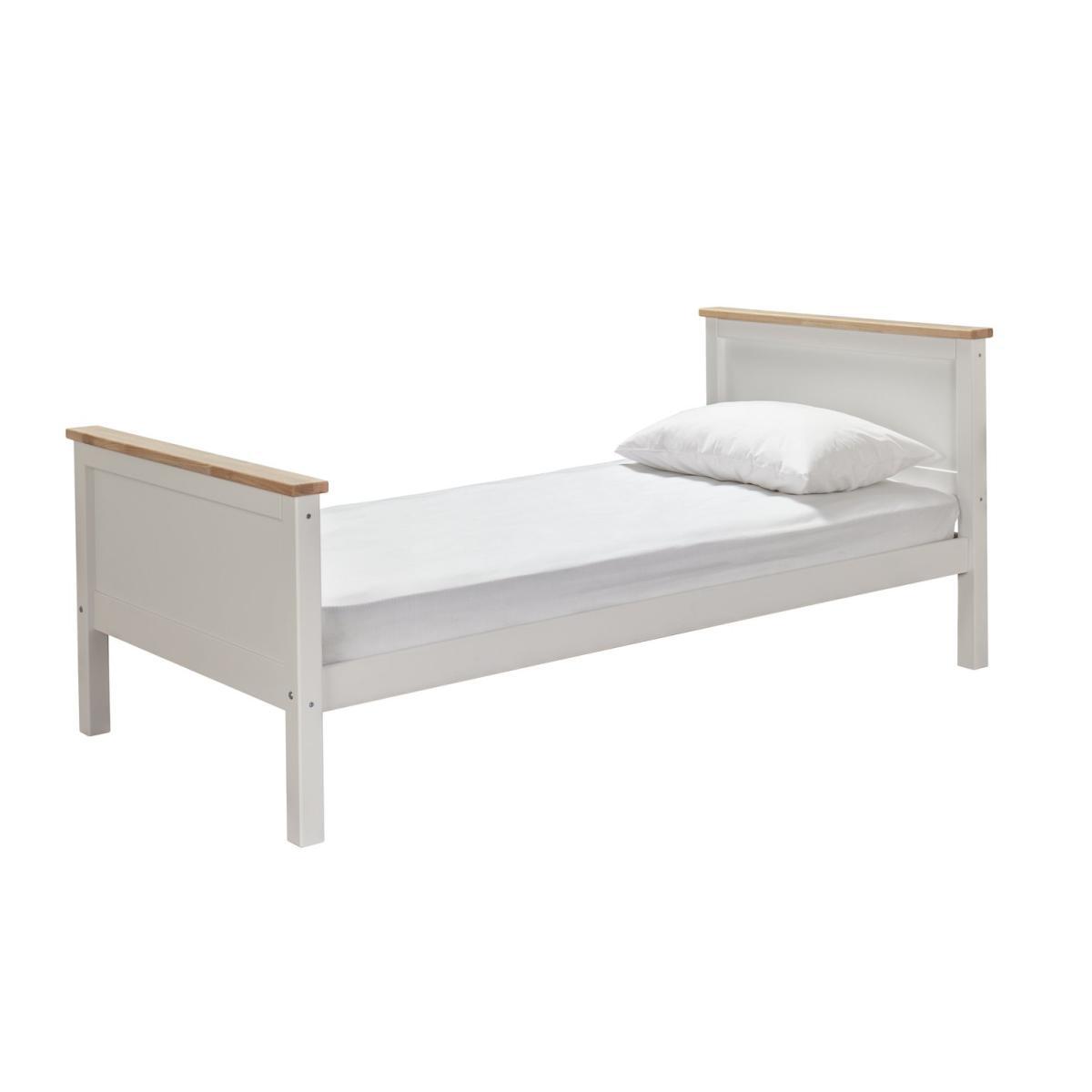 Habitat Brooklyn Kids Bed and Mattress - White and Oak – image 3