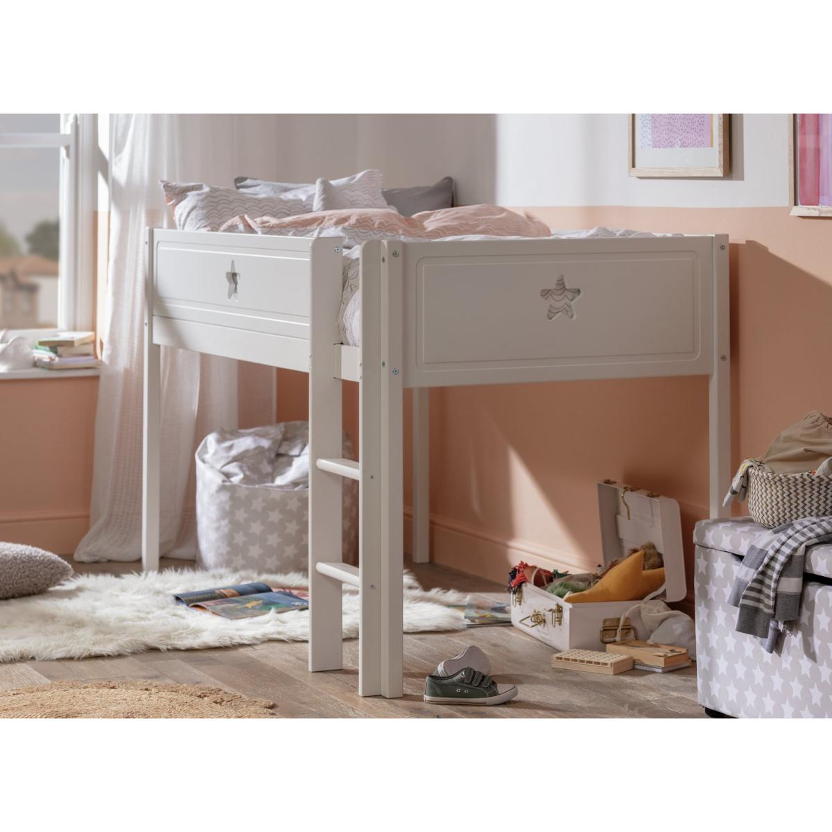 Habitat Stars Mid Sleeper Bed Frame - White – image 1